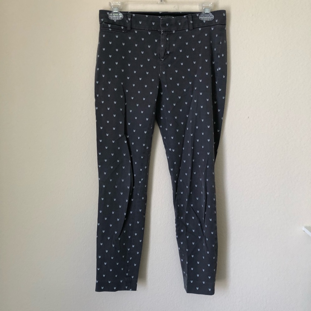 Banana Republic Sloan Fit Pants Gray and White